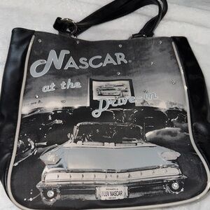 NASCAR Drive-In Themed Tote Bag